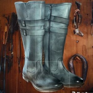 ROAN by Bed Stu Date Grey Napa Riding Women’s Boots Size 8.5 NWT